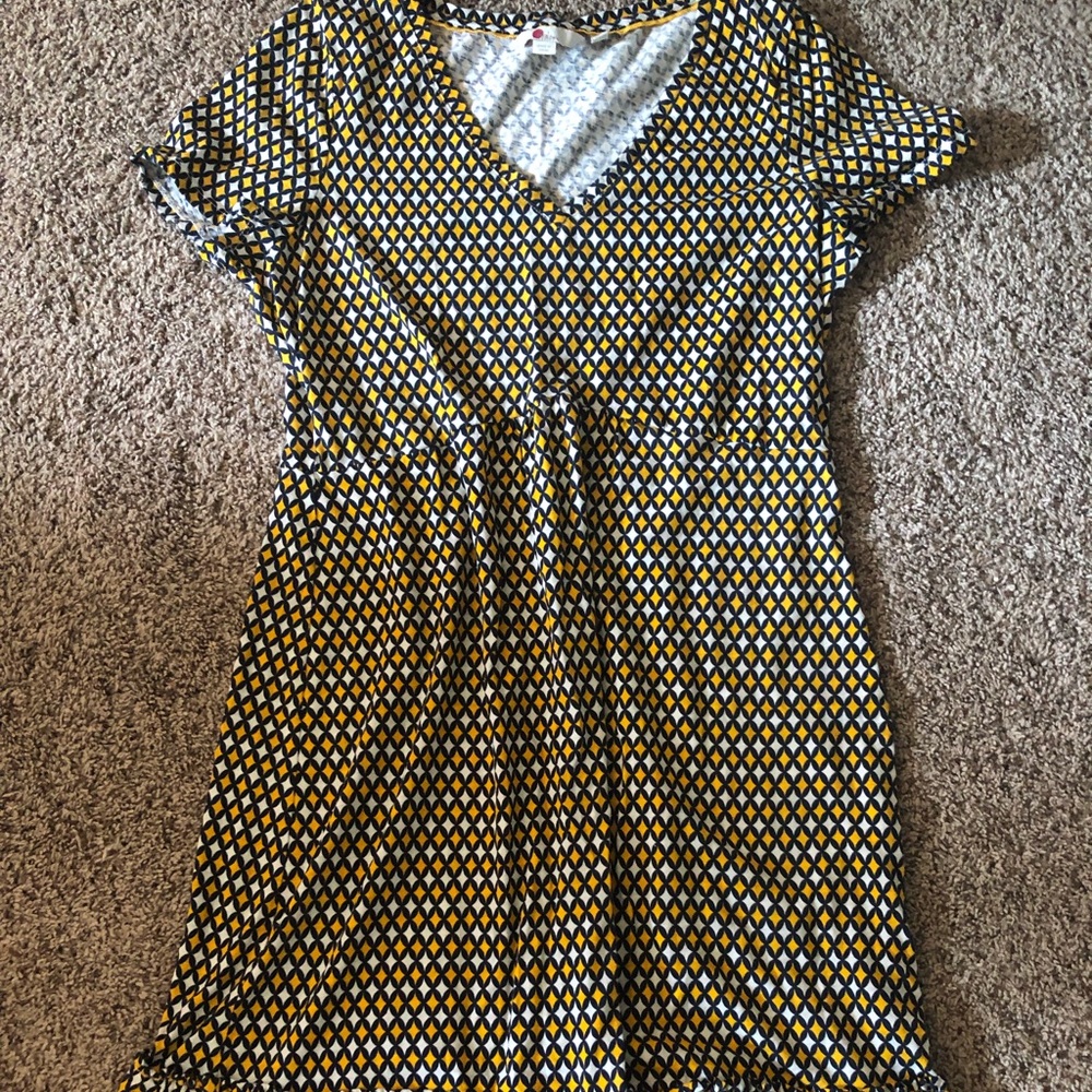 Black and yellow Boden dress